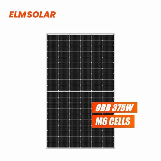 375W ElmSolar Solar Photovoltaic 120Cell Mono PERC Half Cut PV Panels