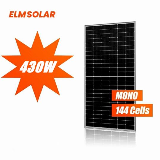 166mm 430 watt solar pv panel half cut perc pv modules